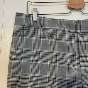 MANGO plaid grey dress pants